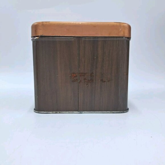 Kenmore Brown Metal Canister Set-Flour-Sugar-Coffee-Tea-Mid Century Kitchen-READ - Picture 14 of 16